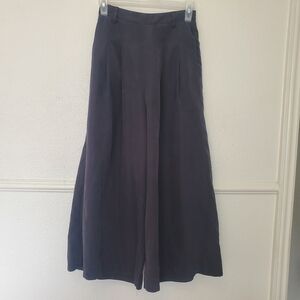 Browny Standard Wide-Leg Dark Gray Black Pants